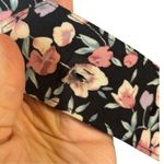 Karin Stevens Vintage Dark Petite Floral Midi Dress sz M Belted Modest Cottage Photo 5