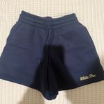 White Fox Boutique navy blue white fox sweat shorts Photo 0