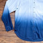 Xirena • Beau Ombré Shirt in Dawn Bleu cotton poplin dip dye button down Photo 6