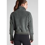 Athleta Tugga Sherpa Fleece Crop Jacket Bali Green Athleisure Outdoor Size Small Photo 1