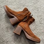 Lulus  Hughez Brown Faux Suede Platform Mid Calf Boot Women’s Size 8 Chunky Heel Photo 2