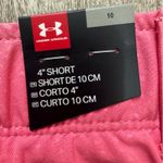 Under Armour Womens HeatGear Golf Shorts Pink Textured Size 10 Flat Front Photo 4