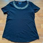 Karen Scott  Top with Decorative Neckline Photo 0