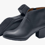 Shoes For Crews | Women's Delilah Black Leather Non-Slip Ankle Boots Photo 0