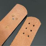 Rare Vintage 50’s GARAY Topgrain Cowhide Brown Leather Roman Coins Belt Size 28 Photo 12