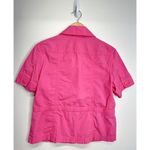 Chico's Chico’s Cargo Top Womens Barbie Pink Short Sleeve Size Medium Photo 3