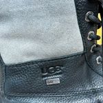 UGG  Adirondack III  Black Leather Shearling Lining Waterproof Winter Midi Boot 6 Photo 10