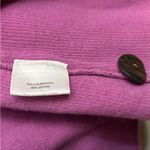 Eileen Fisher Purple Lilac Button Boiled Wool Cotton Cardigan Jacket Size Large Photo 6