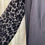 INC. International Concepts Medium Velvet Burnout Bell Sleeve Black Wrap Tie Top Photo 4