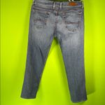 Lucky Brand by GENE MONTESANO Blue Ankle Cropped Jeans with Gradient Wash Photo 5