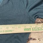 Marine layer  Dress Size L LEXI V Neck Ribbed Stretch Knit Long Sleeve Maxi Green Photo 5