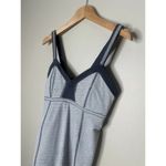 Lululemon Push Your Limits Tank Top Heathered Gray White 6 Yoga Run Shelf Bra Photo 1