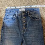Reformation Liza Button Fly High Waist Raw Hem Malta Wash Jeans Size 26 Photo 12