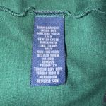 CHAPS Womens Long Sleeve Henley Shirt Green Houndstooth Ruffle V-Neck XL Photo 7