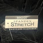 Briggs New York Briggs NY Pants Sz M Velvet Elastic Waist High Rise Straight Leg Spandex Stretch Photo 5