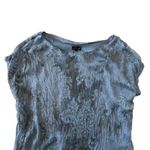 Carla Conti 100% Italian Silk Boho Sleeveless Printed Blouse Size Medium Blue Photo 1