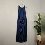 Abercrombie & Fitch Navy Draped Skirt Maxi Dress Photo 4