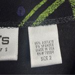 Chico's Chico’s Travelers One Button Open Cardigan Black Green Large Chico’s 2 Stretch Photo 3