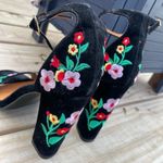 Shoe Republic LA ๐๐Lulus Black Embroidered Ankle Strap Heels Photo 6