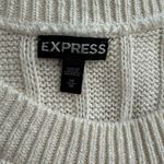 EXPRESS SZ M white high-low sweater vest Photo 3