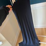 Mac Duggal  One-Shoulder Draped Jersey Sheath Gown Navy Photo 2