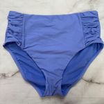 Bar III High Waist Shirred Side Bikini Bottom Size S Berry Periwinkle Blue New Photo 1