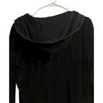 Ralph Lauren L-RL Lauren Active V-Neck Black Velour Pullover Hoodie Large Photo 5