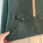 Olivia Sky Fleece Sky Sherpa - Green and Brown Pullover Jacket Photo 1