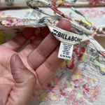 Billabong  Floral Print Kimono Top Criss‎ Cross V Neck Rayon S/M Photo 2