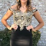 Dancing Queen black short homecoming/ prom dress Photo 0