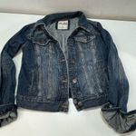 Mudd  Women Denim  Jean Jacket Jrs Med. Long Sleeve Button Front Pockets Fall Photo 0