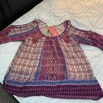 Evereve NWT Geometric Cold Shoulder  Blouse Photo 8