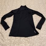 Reebok  Women’s Black High Neck Play Dry Long Sleeve Top Size Medium Photo 2