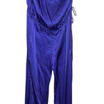 Indah  Silk‎ Strapless Jumpsuit Purple Photo 0