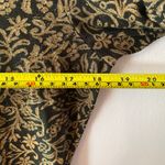 Peruvian Connection  Black Brown Floral Long Sleeve Shirt Women's size Small Photo 5