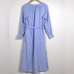 J.Crew  100% Linen Cabana Maxi Dress Long Sleeve Sz XS petite Photo 6