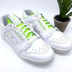 Adidas White Green Slam Court Originals Low Top Lace Up Sneakers Photo 3