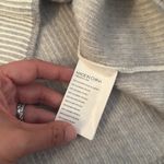 Club Monaco  Cashmere Silk Mock Neck Sweater Gray Cream Large Photo 4