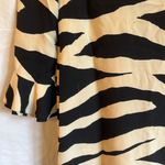 Kate Spade  Andora 100% Silk Zebra Print Flutter Sleeve Shift Dress Photo 10