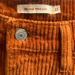Levi's Levi’s Ribcage Wide Leg Orange Corduroy Pants Size 31 Photo 10