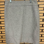 J.Crew  Gray Wool Blend Skirt‎ Size 0 Photo 0
