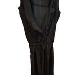 Mossimo Denim Mossimo Black Jumpsuit Size Medium‎ M Sleeveless Drawstring Waist Pockets Photo 0