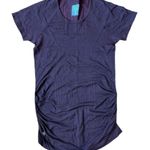 Athleta Maroon Speedlight Seamless Short Sleeve Ruched Workout Yoga Tee Size XS Photo 7