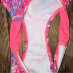 LuLaRoe  Pink and Blue Paisley Bikini Bottom Photo 2