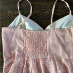 J.Crew  Soft Pink White Seersucker Ruffle Dress Size 8 Preppy Coastal Photo 7