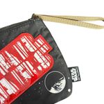 Disney Parks Star Wars Lightspeed Small Wristlet Galactic Planet Black Red Photo 4