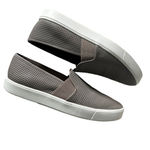 Vince . Womens Slip on Sneakers Perforated Blair Loafer Gray Shoes Size 8.5 Photo 5