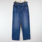 Anthropologie  Pilcro High Rise Straight Wide Leg Jeans Size 28 Photo 2