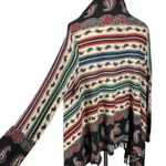 Anthropologie Guinevere Merino Wool Cardigan Sweater Bohemian Gypsy Fringe Small Photo 8