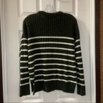 Abercrombie & Fitch Green/Cream Striped Long Sleeve Sweater XS Photo 8